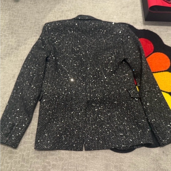 Saint Laurent Sequin Blazer Jacket Size 44 US 34 RARE - Picture 5 of 6